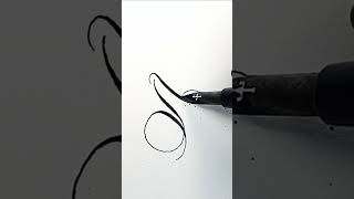 'A' calligraphy writing style. #shorts #satisfying #calligraphy #trending #relaxing