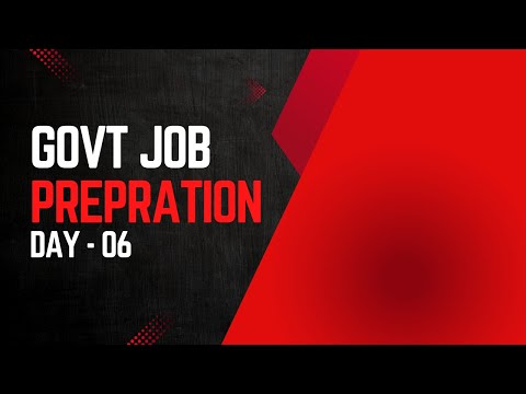 🔴 Live | Govt Exam Preparation 2025 | Strategy, Tips & Practice for Success #GovtExamPreparation