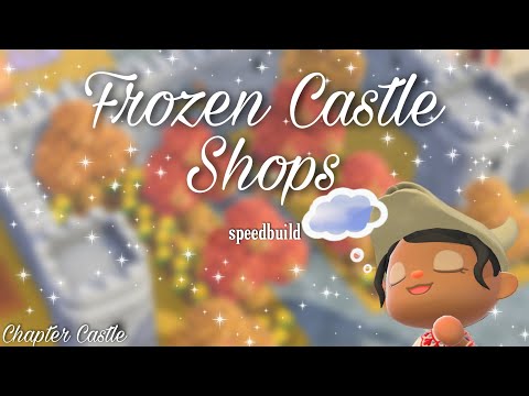 Frozen Castle : Shops ❄ | Castlecore Shopping District part 1 speed build | ACNH