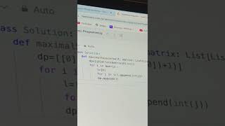 Day 308 : #leetcode #221 | #365daysofcode #coding #programming  #algorithms #python #java #leetcode