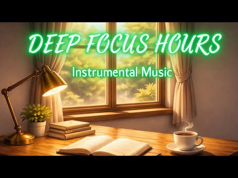 Deep Focus Hours | Calm Instrumental Music for Studying & Concentration