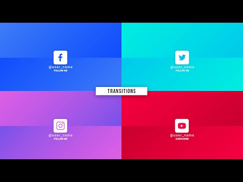 Social Media Transitions Template With Editing Tutorial