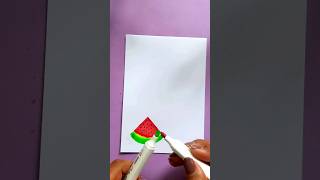 Watermelon border design for project/ Frontpage design ideas #diy #art #satisfying #shorts