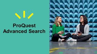ProQuest Advanced Search
