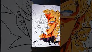 Goku Black #anime #art #drawing #viral #trendingshorts #dragonball #animeart #gokublack