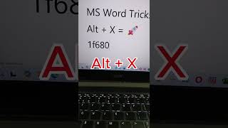 Rocket 🚀  Emoji Alt+X Code in MS Word | Unicode #shortsfeed #msoffice #windowstips #keyboardshorts