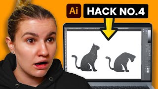 10 Adobe Illustrator HACKS in 6 minutes!