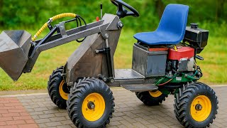 From Scrap to Beast: DIY Hydraulic Loader Build from a Lawn Tractor