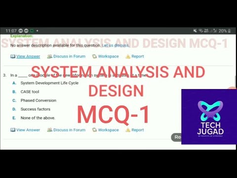 System analysis and design MCQ | Mock paper MCQ System analysis and design