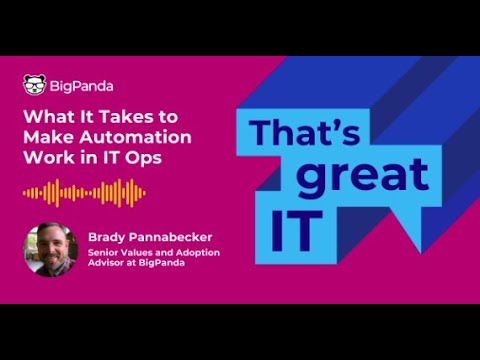 That's great IT: How to Make Automation Work in ITOps