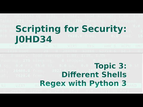 Scripting for Security 3 - Shells and Regular Expressions