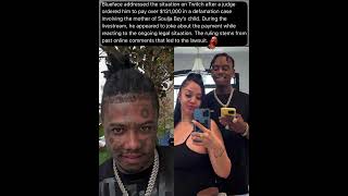 Blueface jokes on Twitch about paying Soulja Boy baby mother after court ruling