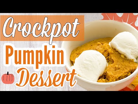 Easy Pumpkin Spoon Cake | Crockpot Recipe | Easy Fall Dessert Recipe | Love Served Daily