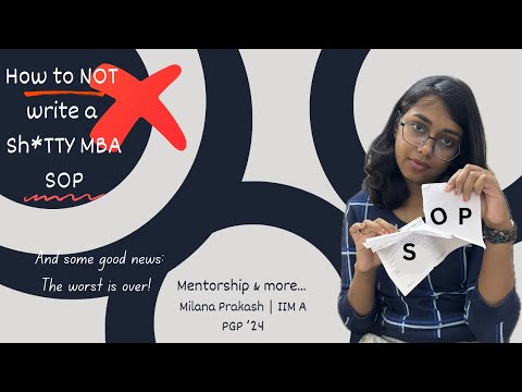 GDPI Prep | How NOT To write a sh*tty MBA/B-school SOP | IIM Ahmedabad | Author | CAT 2024