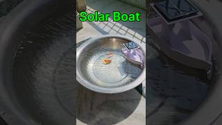 Homemade Solar Boat 😎 DIY Mini Solar Boat ❤️  #diy #shorts #miniboat