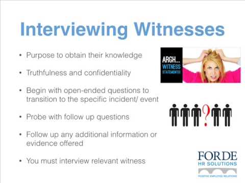 Conducting An Investigation - Programme 2
