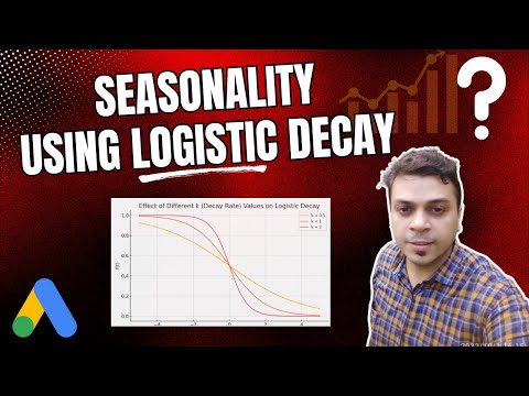 Seasonality adjustment in Google Ads using Logistic Decay Function