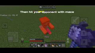 D-Tap mace pvp in mcpe tutorial