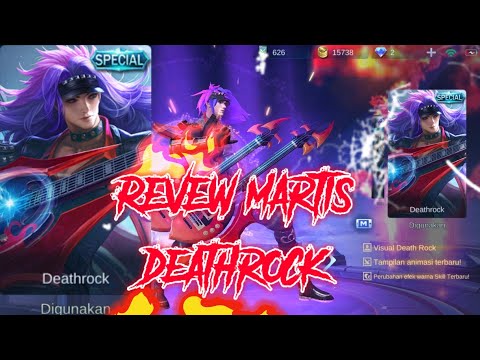 Revew skin spesial martis deathrock|| revew efec skil