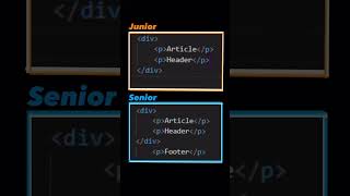 Junior Vs Senior developer..#programming #javascript #webdevelopment #coding #html #css #html5 #web