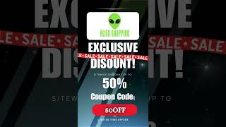 Alien Shopping Sitewide Code! #SciFiStyle #GeekFashion #StarWarsMerch #RickAndMorty #PredatorFans