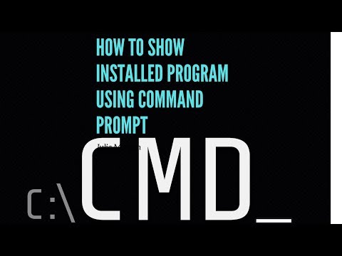 How to see the installed programs in your computer using Command Prompt  #ComputerTricks