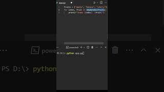 Effortless Looping in Python with Enumerate! #codinghacks #python #coding  #pythontricks
