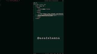 How to add YouTube Video LINK in your website #htmlcourse #html #htmlcss #shorts #short #css #code