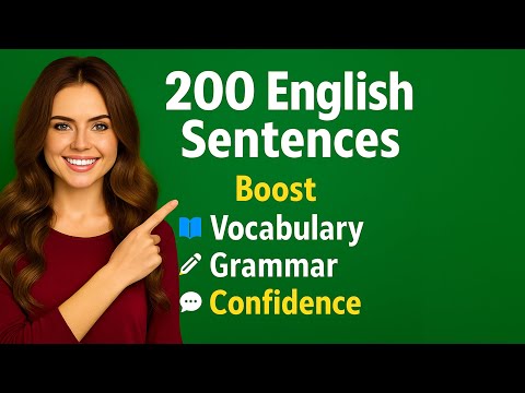 200 English Sentences for Beginners to Advanced | Learn English with Examples