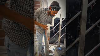 Stainless steel square pipe side fitting railing design #youtube #shorts #akibsaifi #akib #saifi