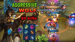 20 kills! ROGER GAMEPLAY 2021| AGGRESSIVE WOLF | ROGER MLBB