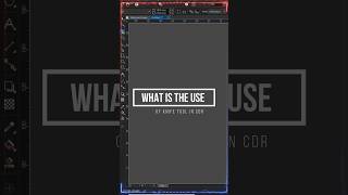 15 Sec Mein Knife Tool Samjho 🔥 | CorelDRAW Shorts