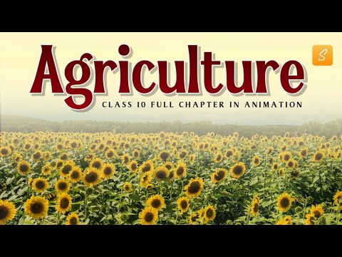 Agriculture class 10 full chapter (Animation) | class 10 geography chapter 4 | CBSE | NCERT