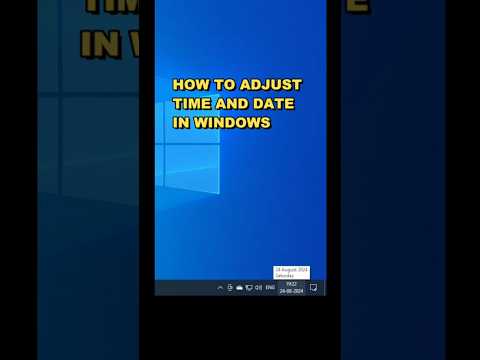 how to adjust date and time in windows #trending #windows #timeanddate @prashantsethi2025