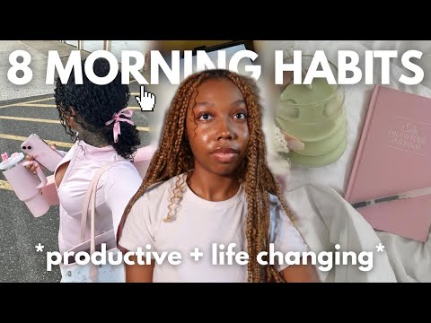 8 Easy Morning Habits to become *THAT GIRL* for Summer 2025:  (productive + life changing)