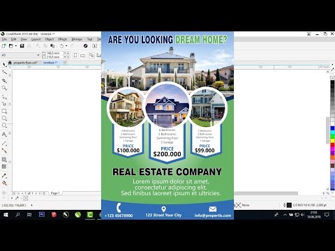 How to Design Real Estate Flyer in CorelDraw