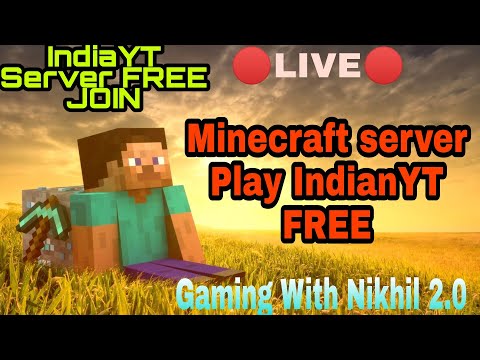 Minecraft Live Indian YT Server Live Join For Free | Gaming With Nikhil 2.0