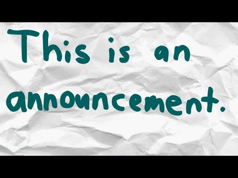 Announcement