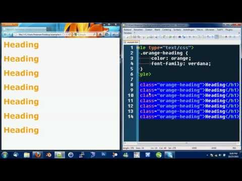 CSS introduction: classes and ids (english)