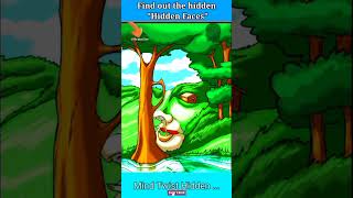 Optical illusion | Can you see the hidden Faces! | #brainsite #mindillusion Mind Twist optical