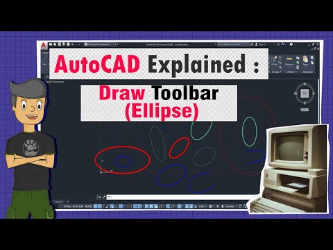 AutoCAD Explained: Draw Toolbar | Ellipse