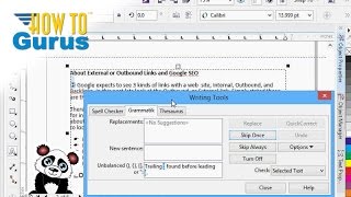 How to use the Writing Tools in CorelDRAW - Text Effects Tutorial