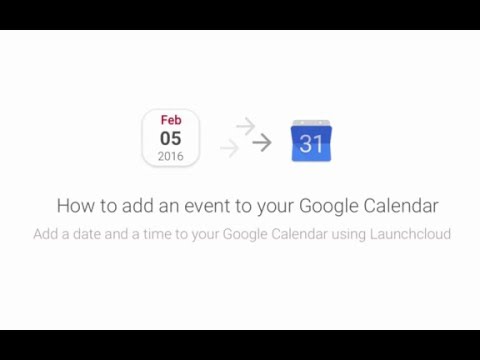 Launchcloud/Google Calendar Integration