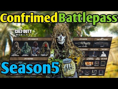 Ghost in Battlepass For Everyone😱Confrimed tier 1 to 50 Battlepass Season 5 Call of duty mobile✅