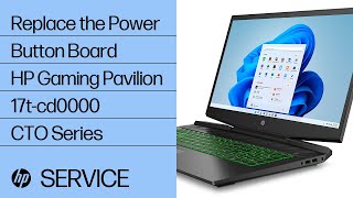 Replace the Power Button Board | HP Gaming Pavilion 17t-cd0000 CTO Series | HP
