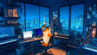 Coding In The Rainy Night 💻 Lofi Coding Corgi 💻 Rainy Lofi Songs To Make You Deep Focus On Coding