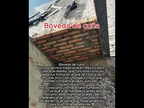 Bóveda de cuña #construccion #obra #arquitectura