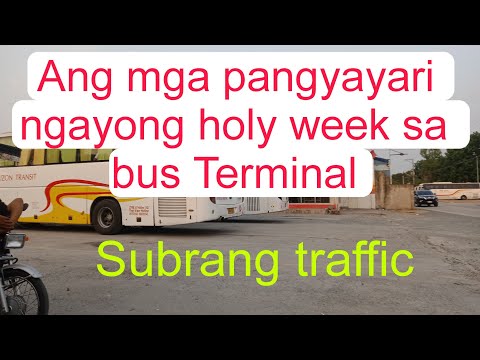 Ang mga pangyayari ngayong holy week sa terminal subrang traffic