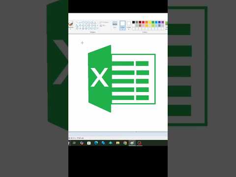 MS Excel Logo Design MS Paint Tutorial  #microsoftsoftware #microsofts #mspaint  #microsoft
