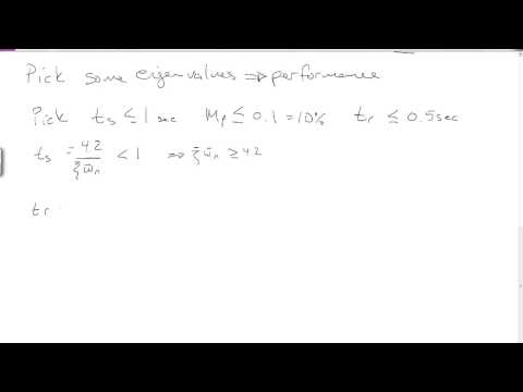 7.7 Full State Feedback Design Example